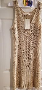 ZARA KNIT DRESS, MEDIUM--BRAND NEW; BEIGE/NUDE/TAN